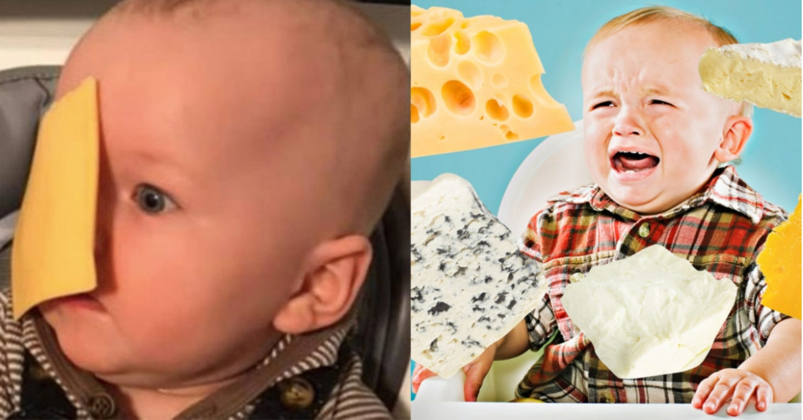 Parents Are Throwing Slices Of Cheese At Their Babies And Calling It The #CheeseChallenge