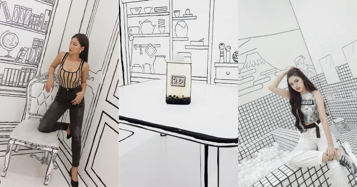 2D Bubble Tea Café, the New Instagrammable Cafe With Every Photogenic Corner At Sunway Geo