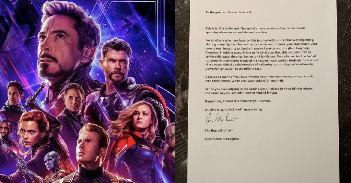 Directors Of Avengers: Endgame, The Russo Brothers, Requests Fans Not To Spread Spoilers Of The Movie