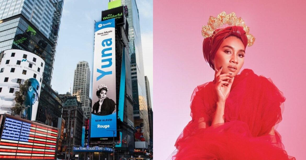 Malaysian Singer-Songwriter Yuna Was Featured On Big Screens At The Big Apple For The 2nd Time With Her Latest Album, Rouge