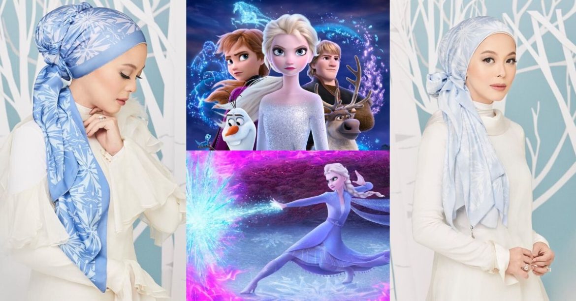 Channel Your Inner Princess Elsa With dUCk’s Frozen-Inspired Satin Silk Scarves!