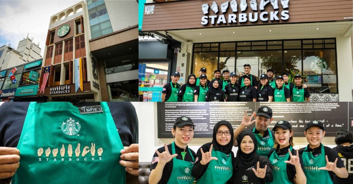 What’s Brewing? Starbucks Launched Its 2nd Sign Language Store In Penang!
