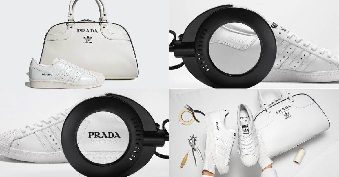 Made In Italy And Limited To 700 Pieces Only, Adidas And Prada Finally Reveals Its Official Superstar Sneaker And Bowling Bag Collab Pieces!