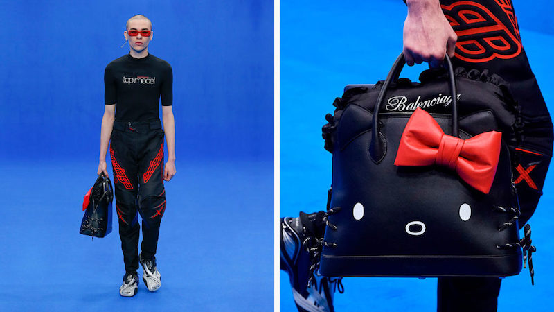 Balenciaga Unveiled Hello Kitty Bags At Paris Fashion Week
