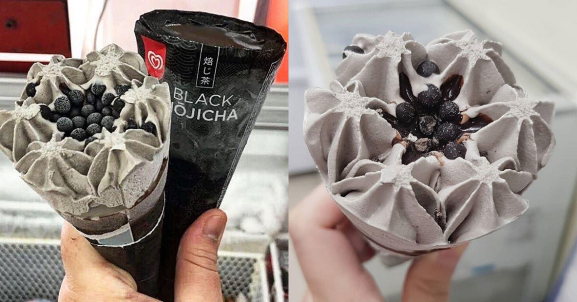 Wall’s Released A Limited Edition Black Hojicha Cornetto Ice Cream For All The Hojicha Lovers Out There!