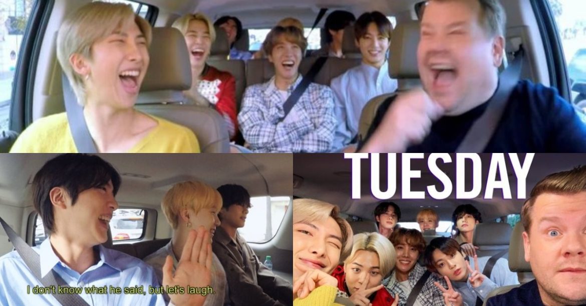 BTS’ Carpool Karaoke With James Corden Is Finally Here!