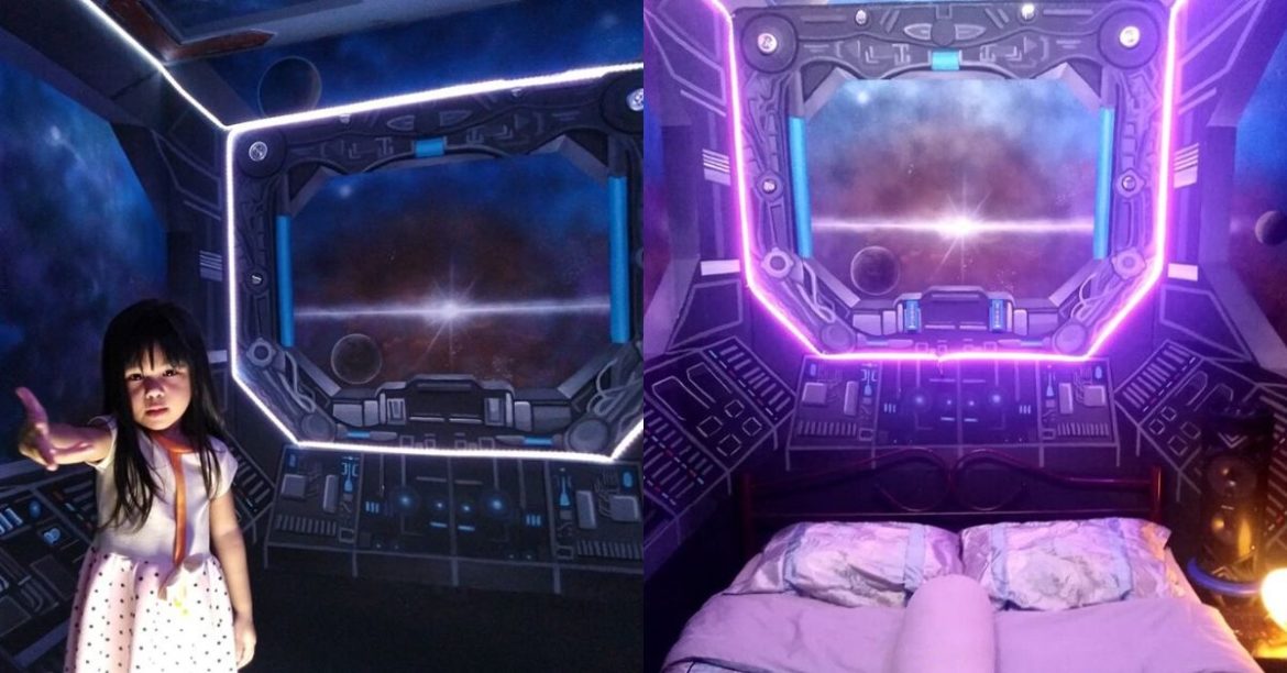 Talk About A Room Makeover — This Man Turned His Room Into A Spaceship!