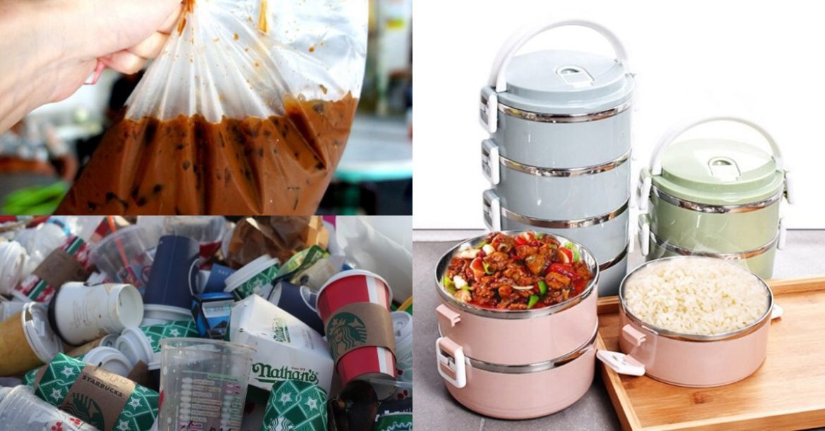 Spread Awareness! Please Use Your Own Take Away Container When You Da-Bao Food.