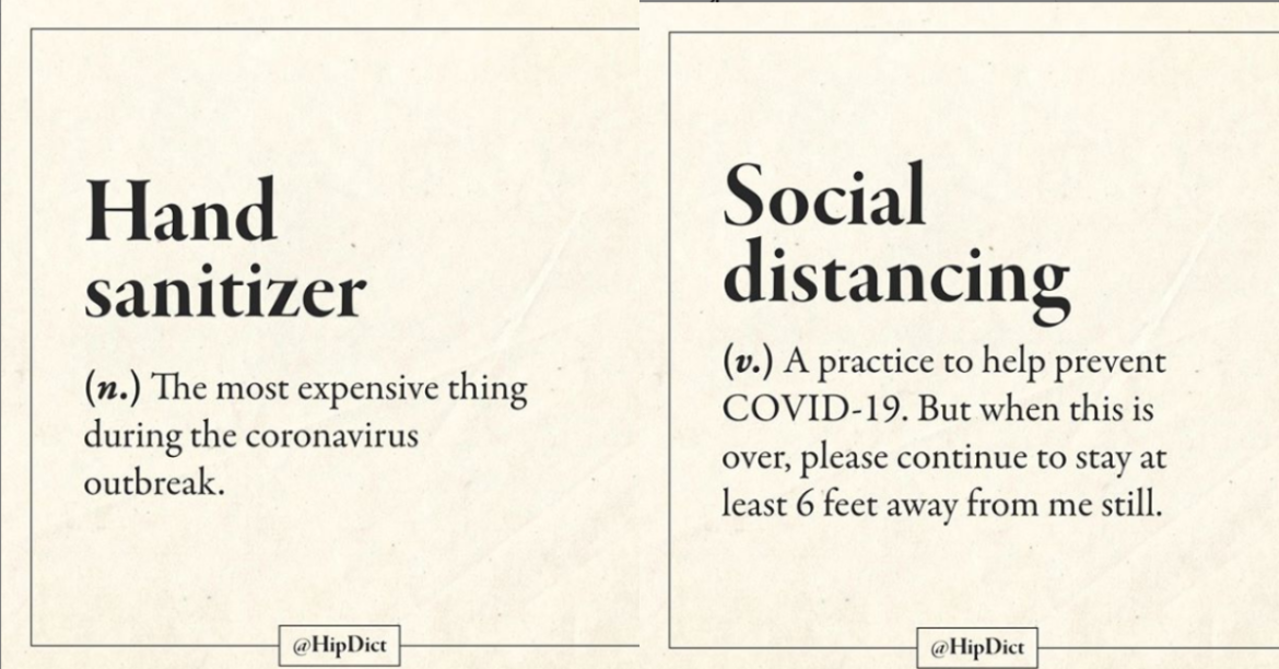 Check Out These COVID-19 Related Definitions From HipDict’s Instagram!