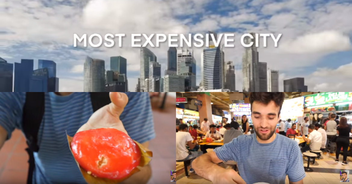 American YouTuber Survives in Singapore with $1 Meals
