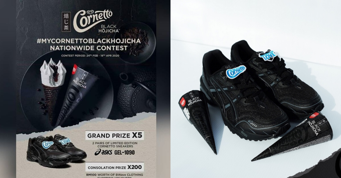 Cornetto Black Hojicha Is Giving Away 50 Limited Edition ASICS GEL – 1090 Sneakers And Here’s How To Get It!