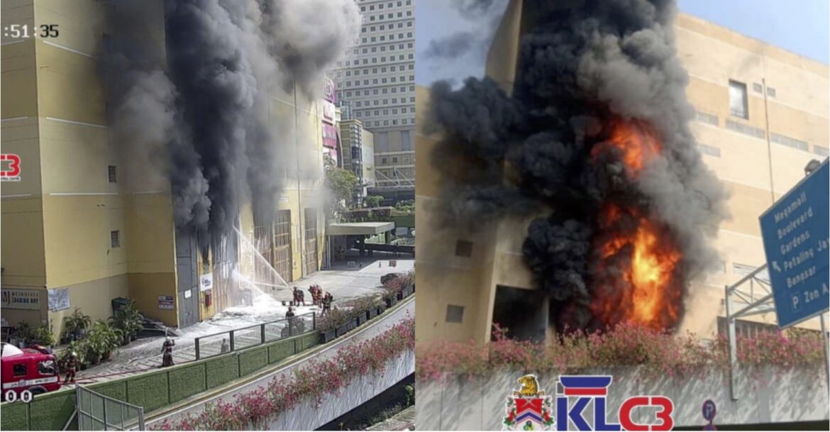FIRE BREAKS OUT AT MID VALLEY MEGAMALL