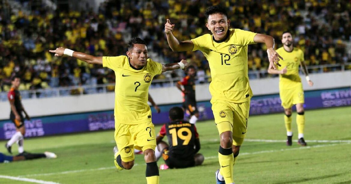 THE MALAYAN TIGER DEFEATED PAPUA NEW GUINEA 10-0 WITH A DOMINANT PERFORMANCE.