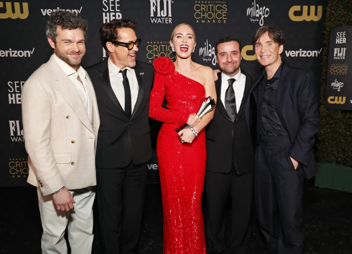 OPPENHEIMER TRIUMPHS WITH 8 AWARDS AT CRITICS CHOICE, BARBIE TAKES HOME 6