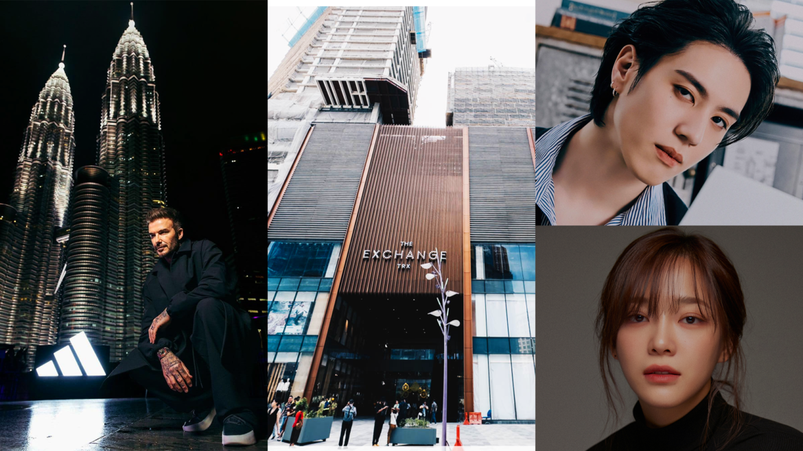 DAVID BECKHAM AND OTHER ASIAN CELEBS PRESENT AT THE EXCHANGE TRX TODAY!