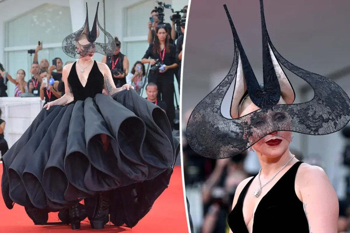 LADY GAGA SLAYED THE JOKER: FOLIE À DEUX RED CARPET AT VENICE WITH A FABULOUS HEADPIECE